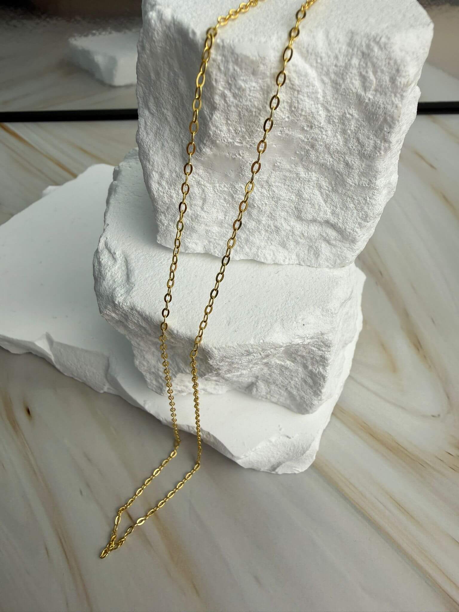 Kette in Gold für Charms | Halskette / HAAR-ANKER