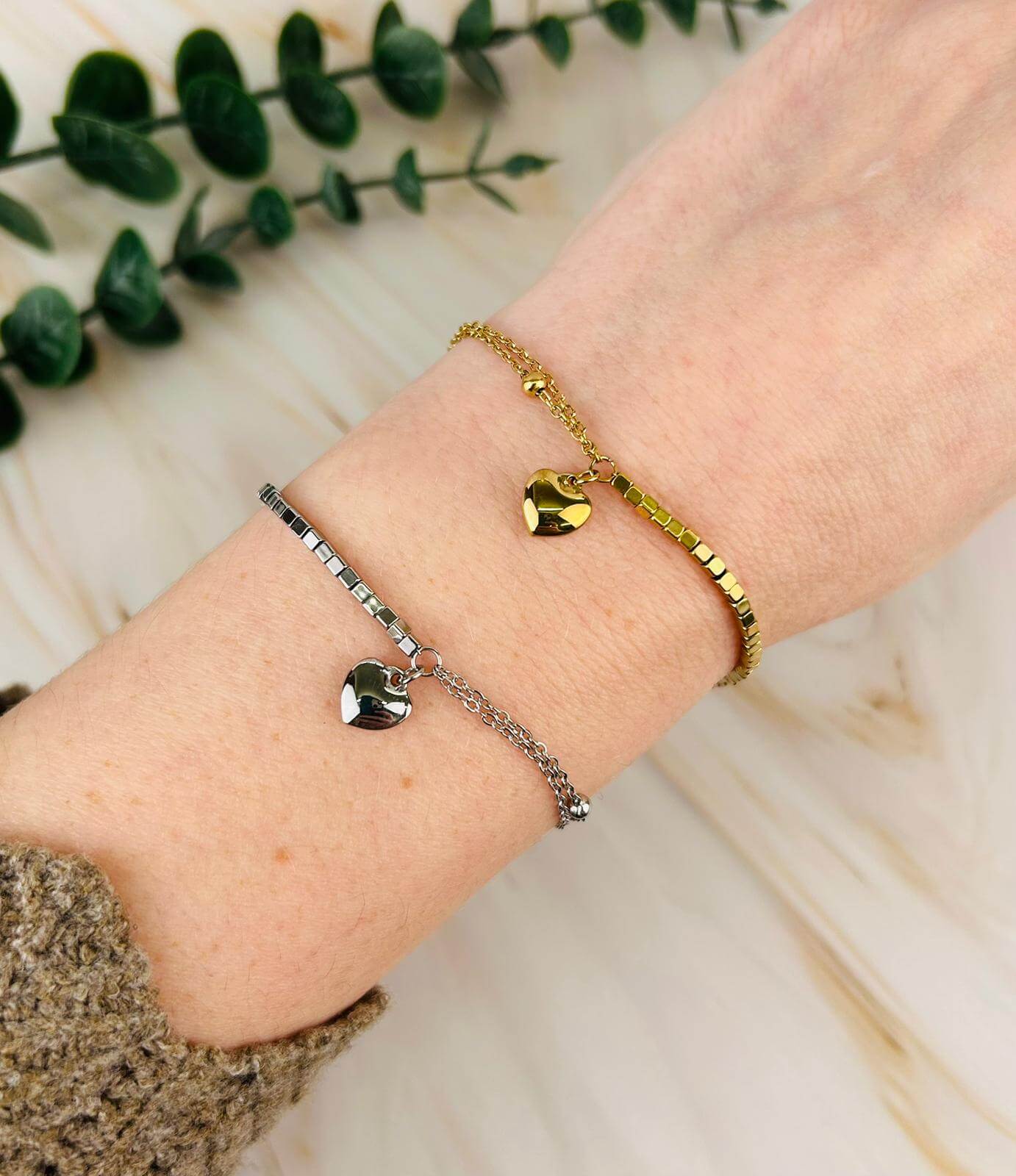 Armband 50/50 Herz| Armband | HAAR-ANKER