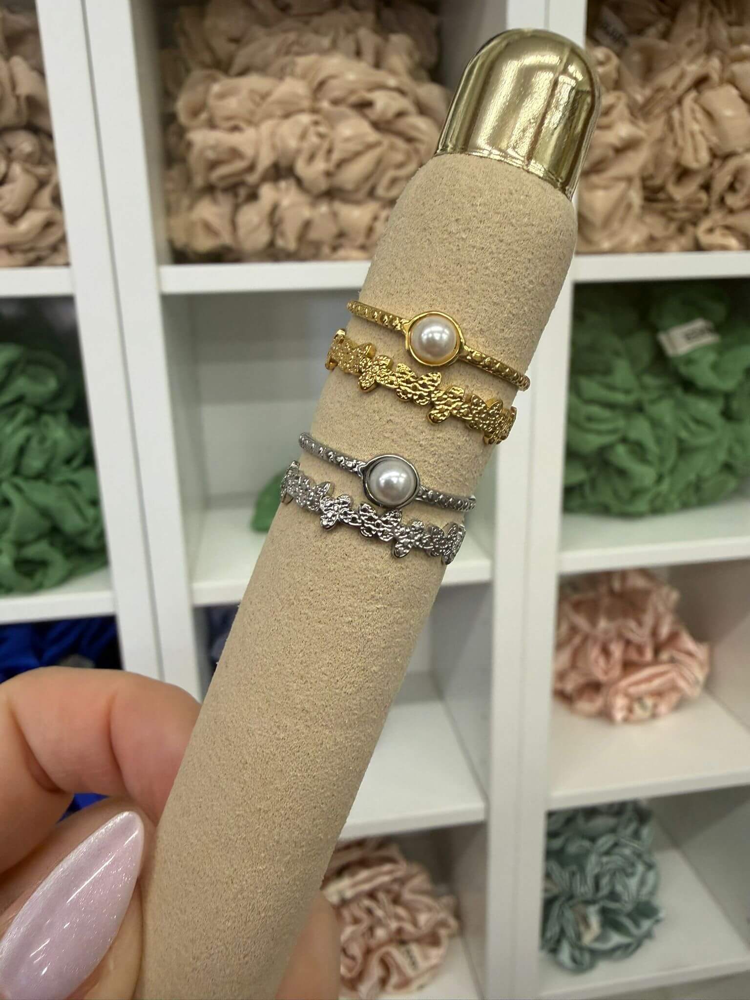 Doppelring Perle | Ring | HAAR-ANKER