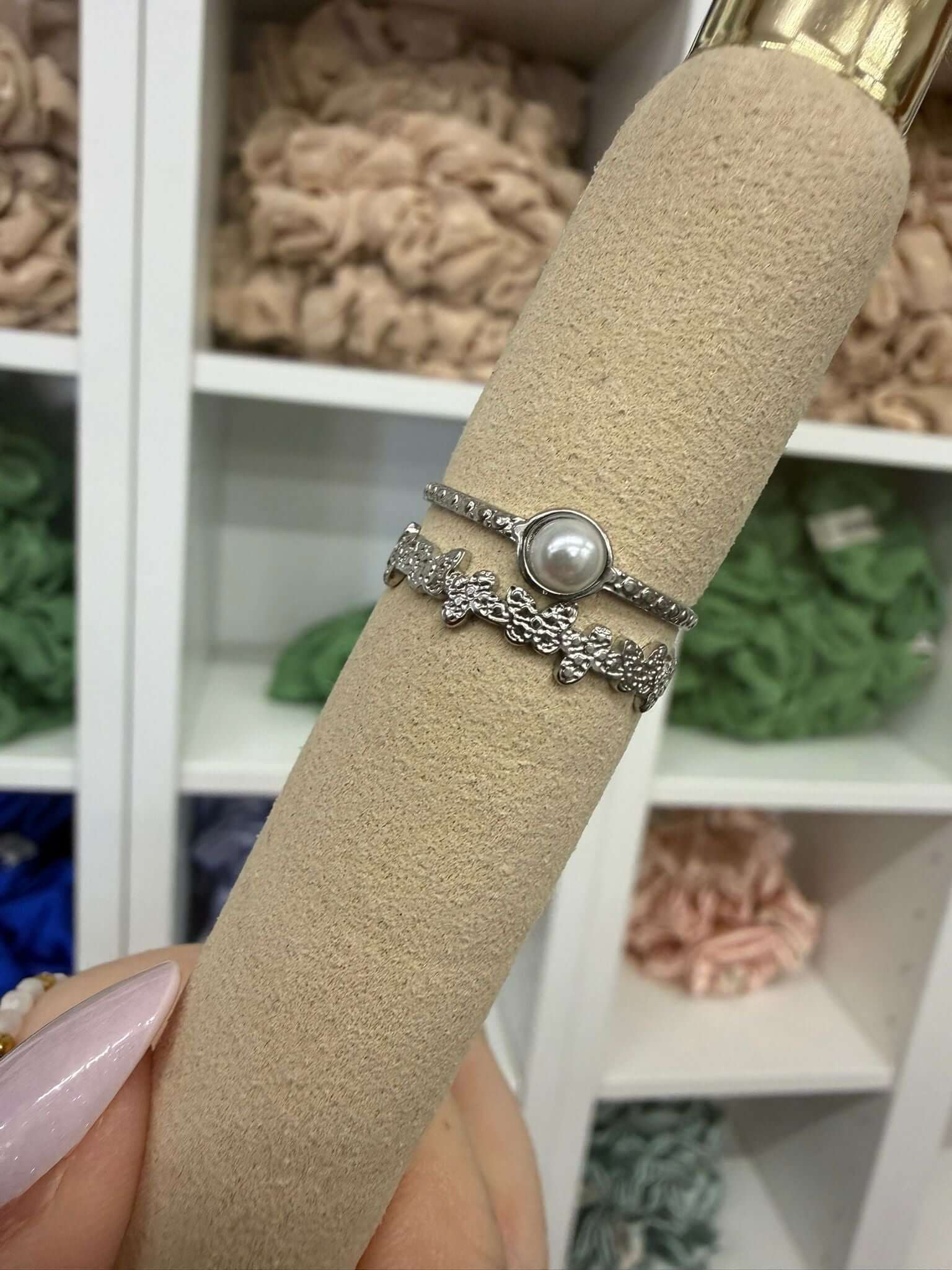 Doppelring Perle | Ring | HAAR-ANKER