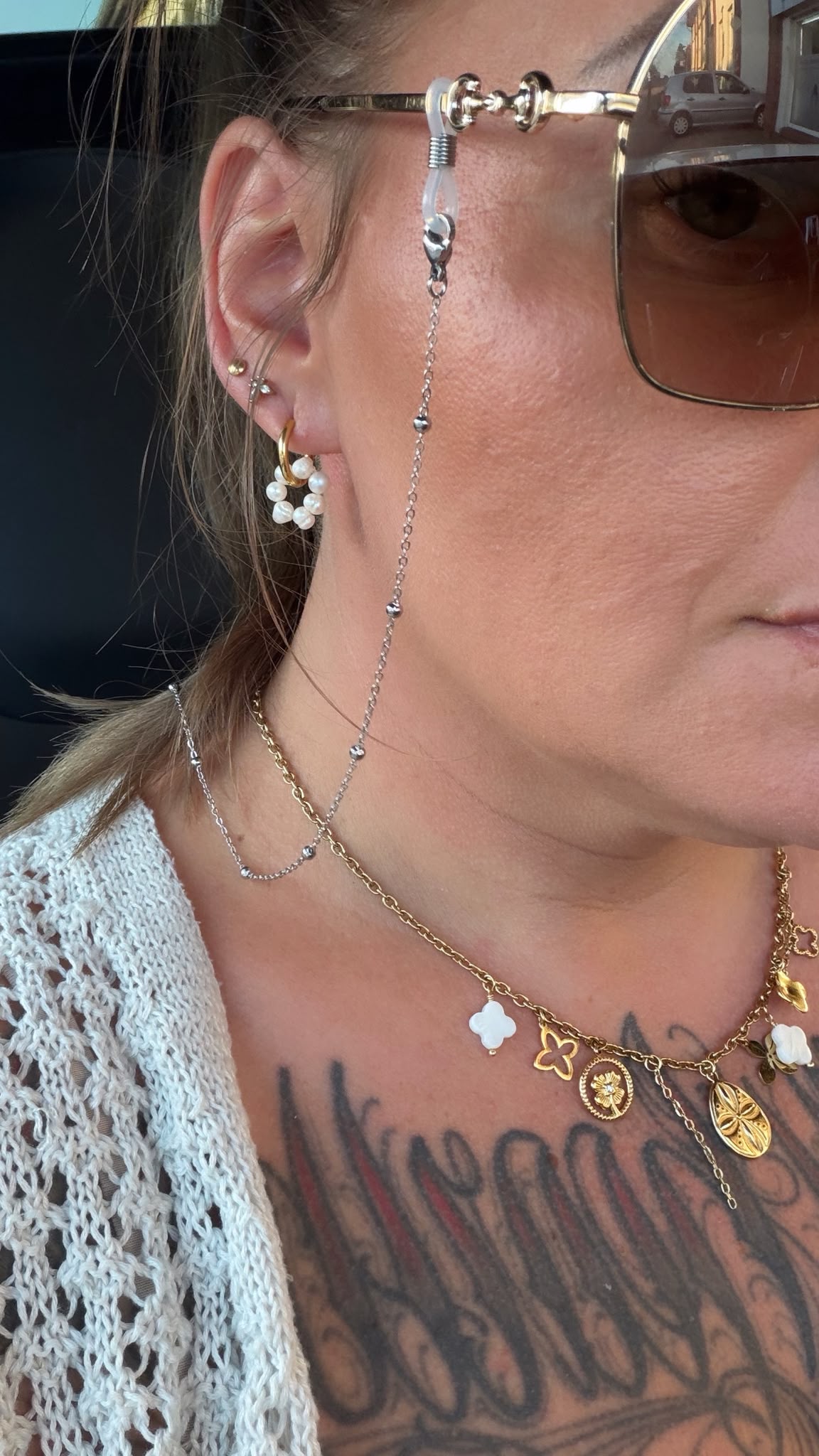 Brillenkette 'Elegant' Silber | Brillenkette Nr. 3