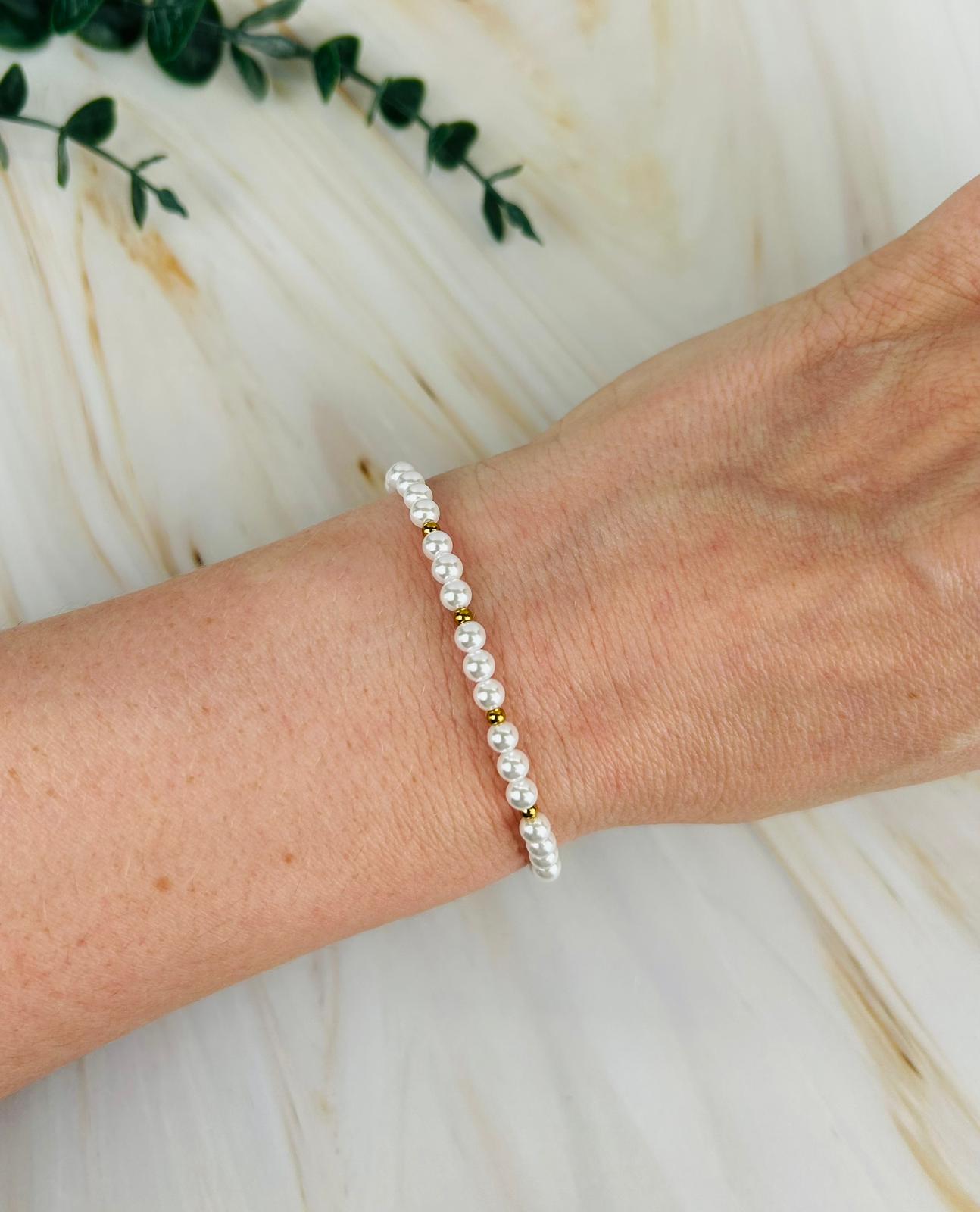 Armband "3er Süßwasserperle" | Armband Nr. 45
