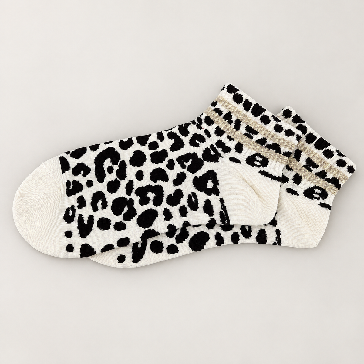 Leo-Socken Kurz Goldene Streifen | Socken