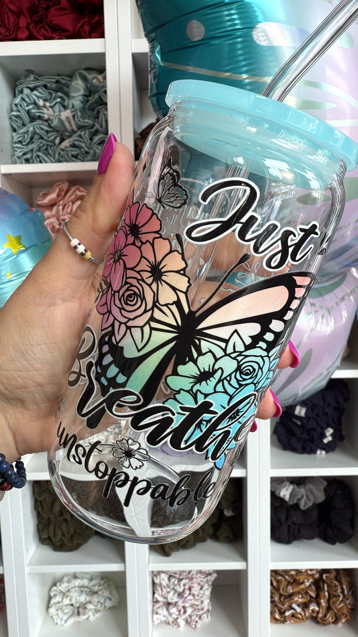 Just Breath Klar | Trinkglas