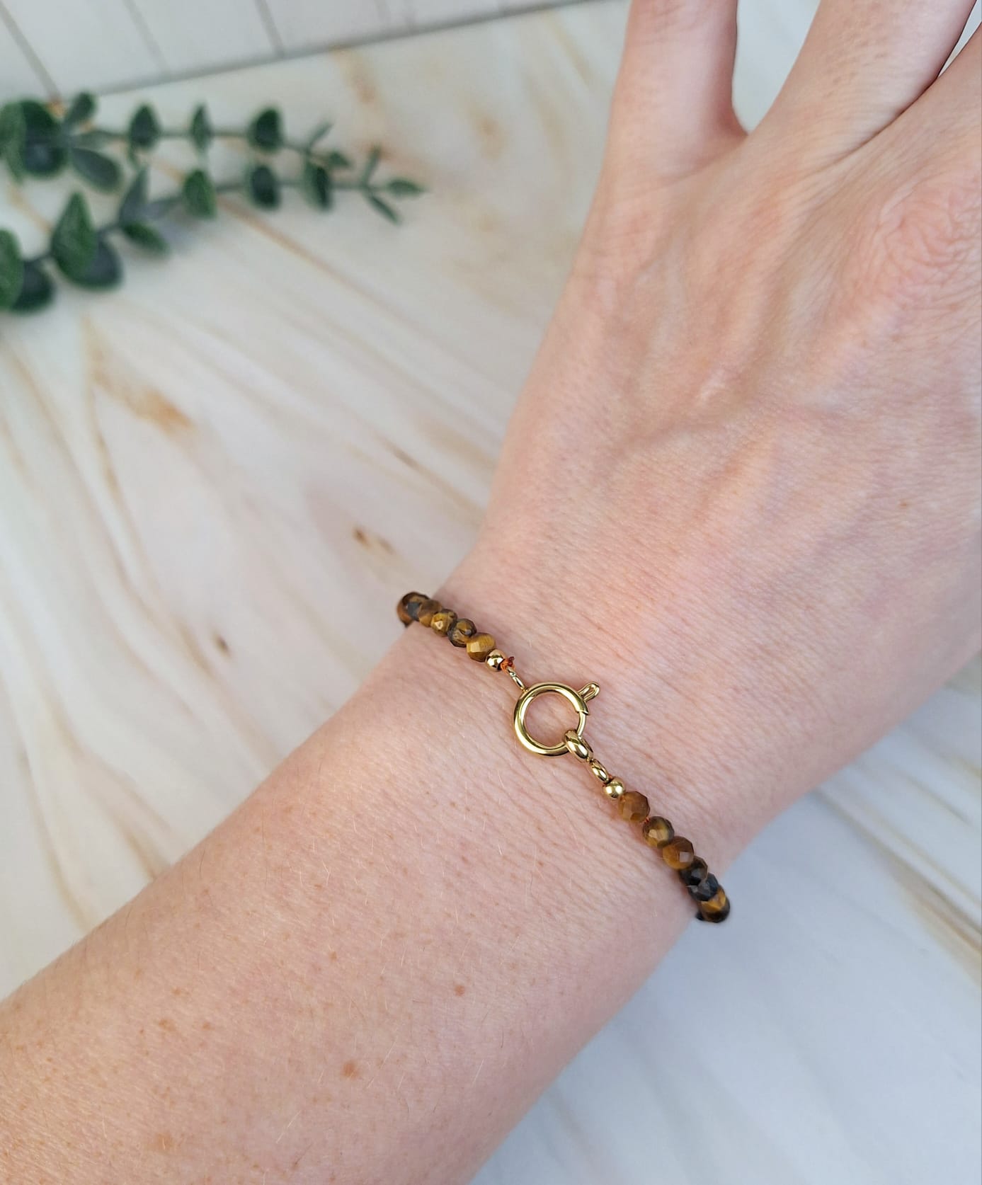 Armbänder 'Braun mit Steinen' verschied. Varianten | Armband | HAAR-ANKER