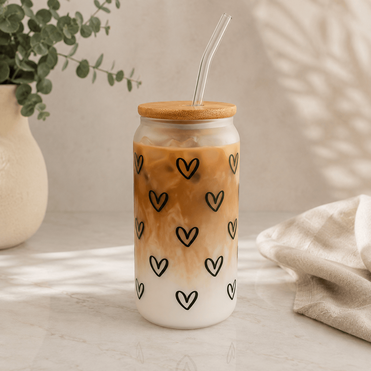 Heart - Milky | Trinkglas - HAAR-ANKER
