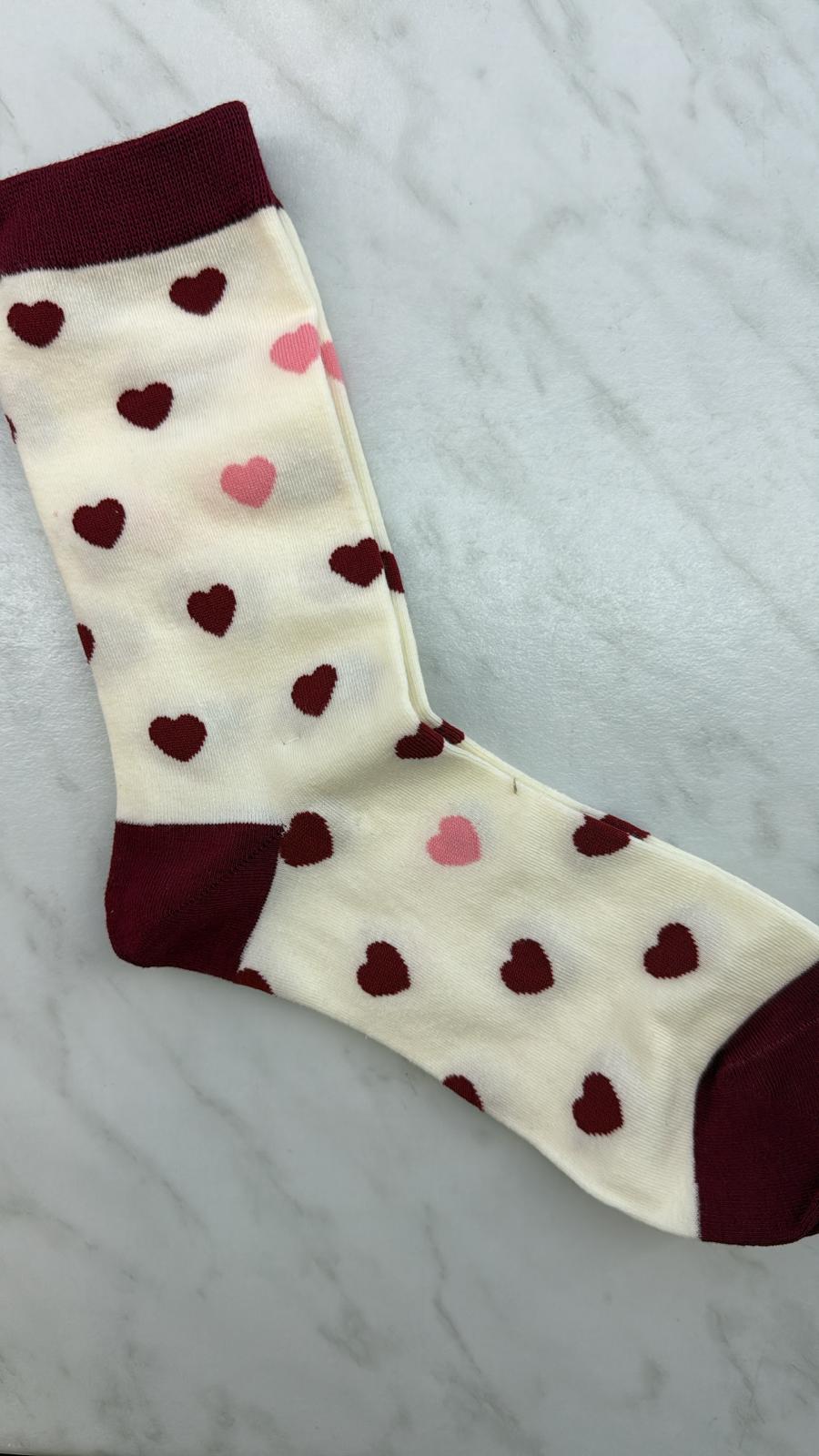 Rote Herzen | Socken