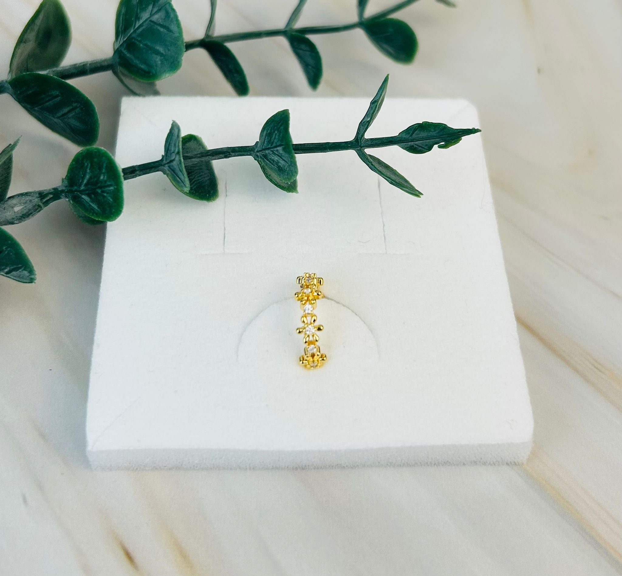 Earcuff mit Blumen | Earcuffs