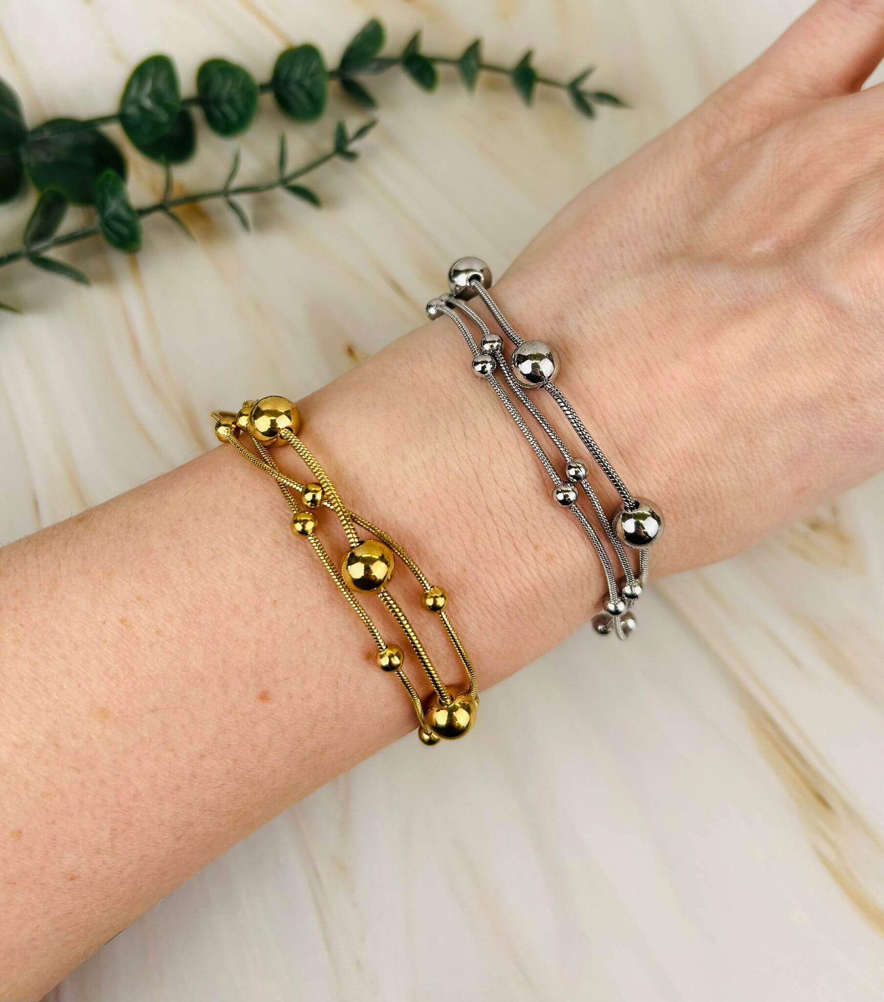 Dreierarmband Bubble | Armband | HAAR-ANKER