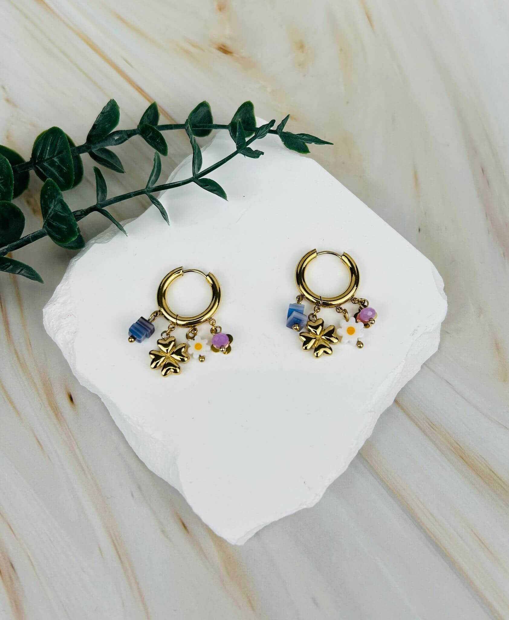 Goldenes Kleeblatt | Ohrringe 5 – HAAR-ANKER