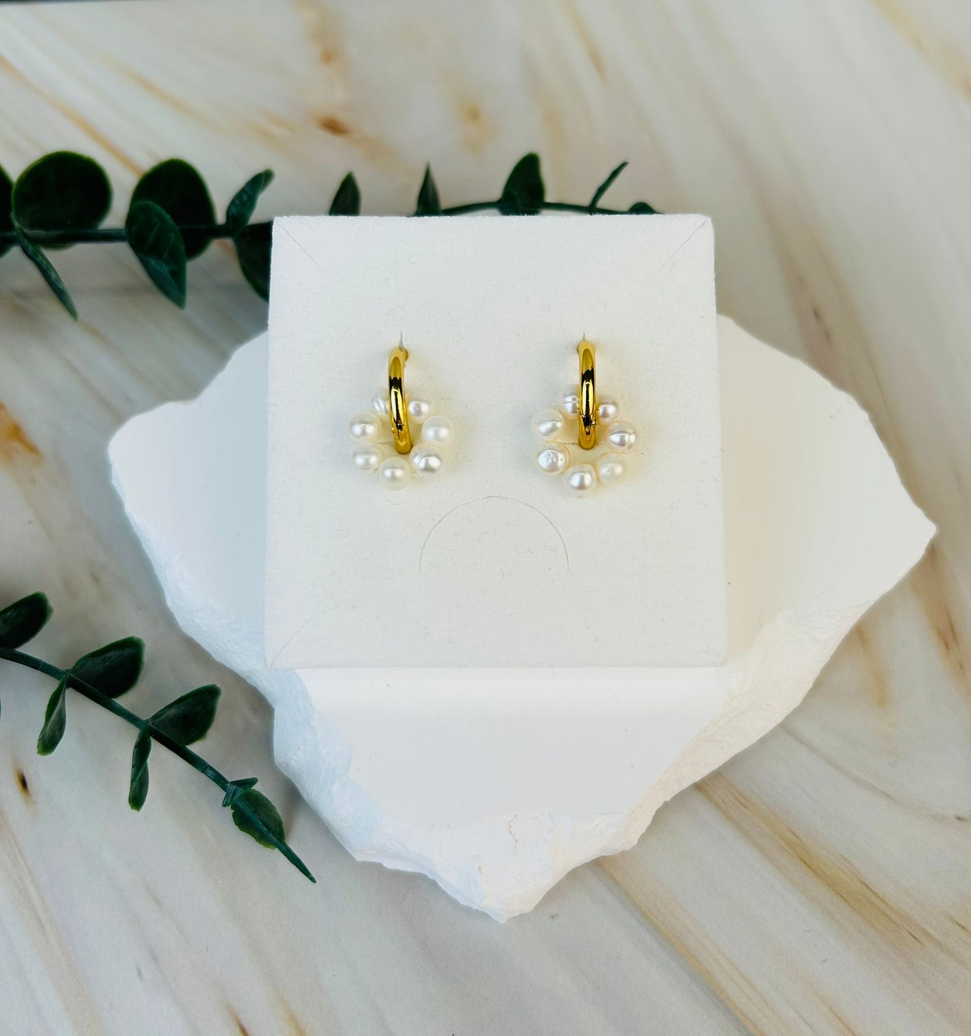 Ohrringe 'Pearl' vergoldet | Ohrringe