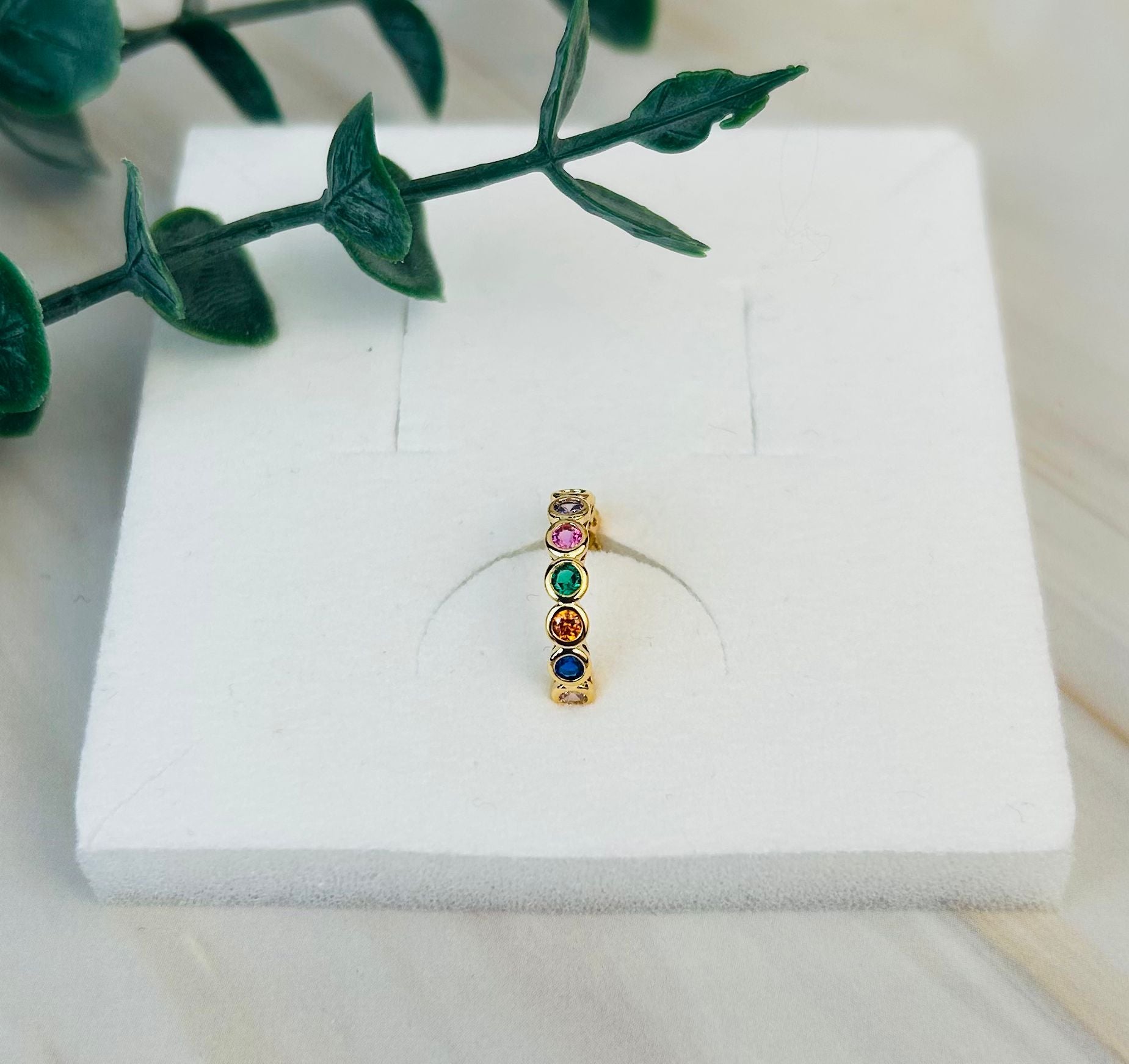 Bunte Steine verschied. Varianten | Earcuffs
