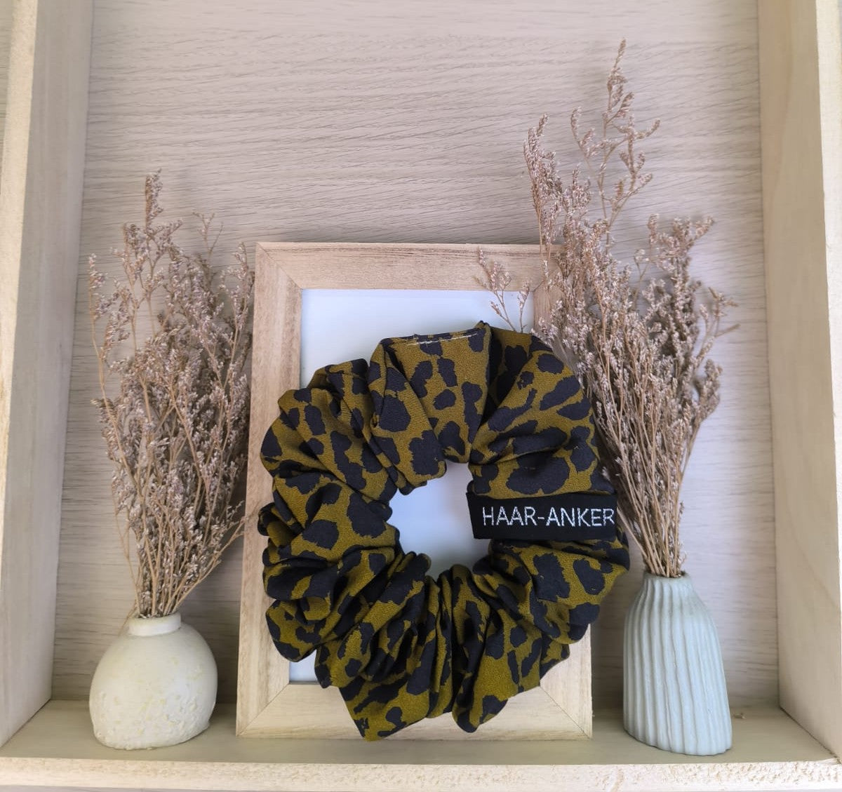 Leo-Kollektion – Viskose | XXL-Scrunchie