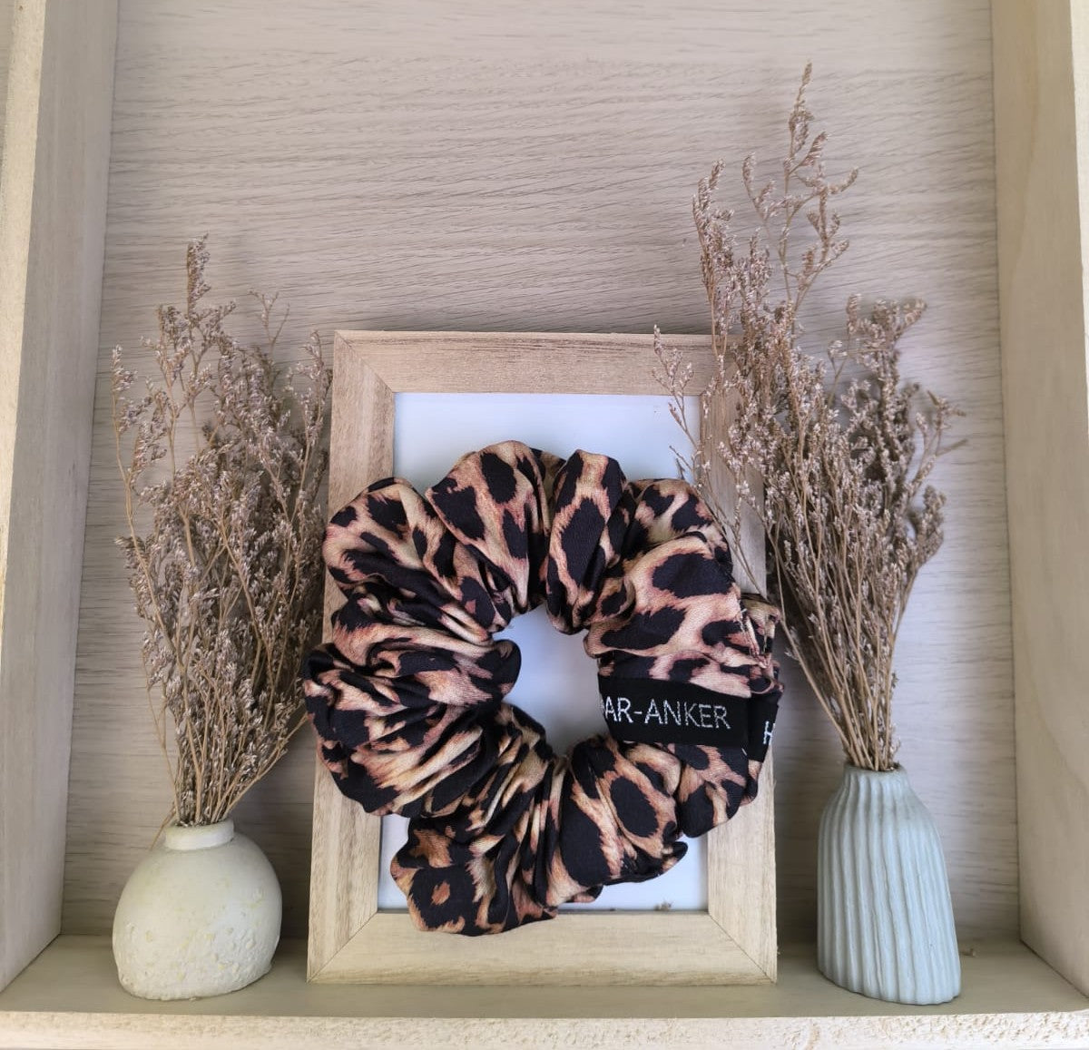 Leo-Kollektion – Viskose | XXL-Scrunchie
