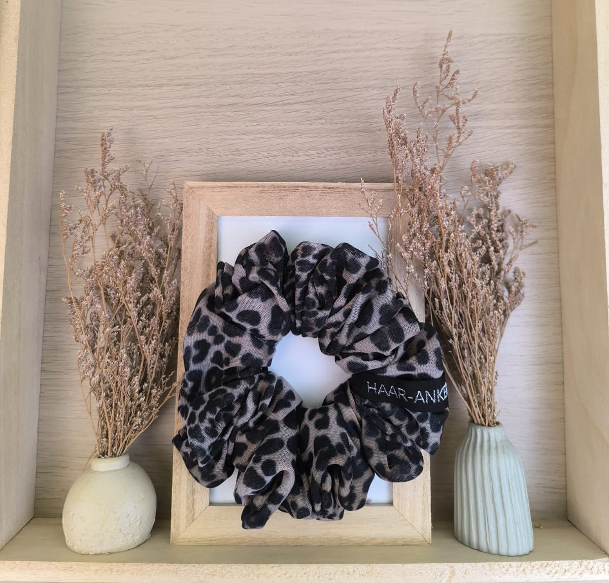 Leo-Kollektion – Viskose | XXL-Scrunchie